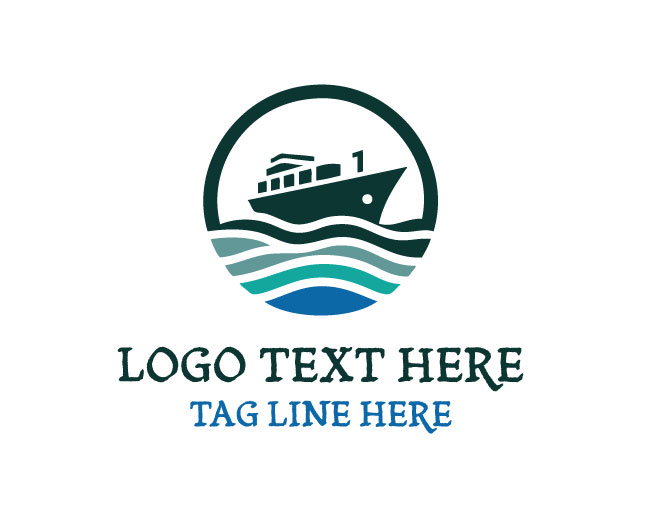 GlobalRoute Logistic Ship Logo