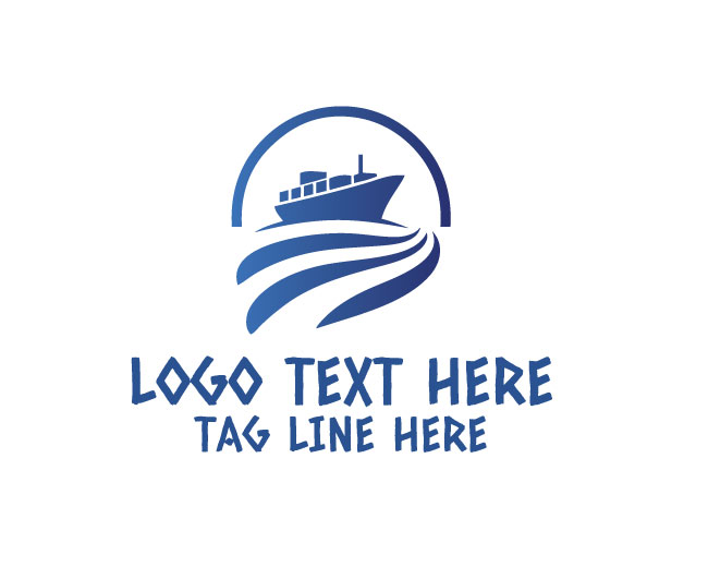 OceanLink Logistic Ship Logo