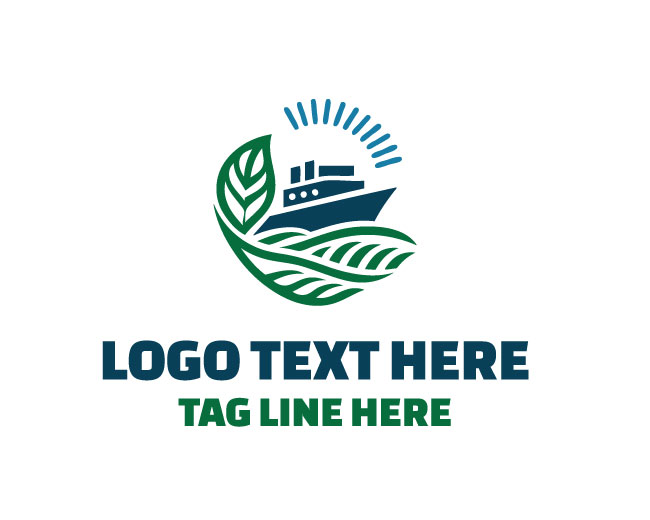 AtlasFreight Logistic Ship Logo