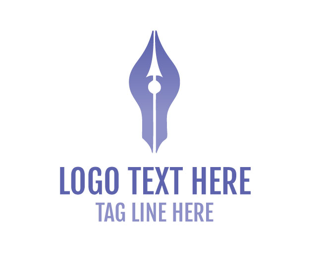 Pen Signature Style Logo