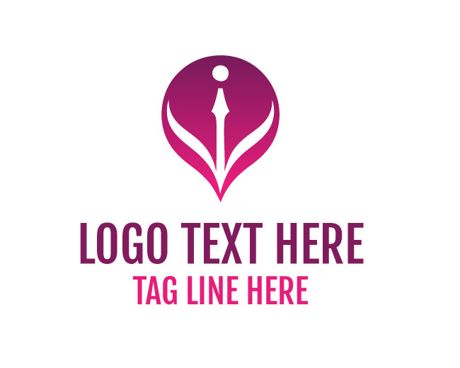 Pen Author Writing Logo