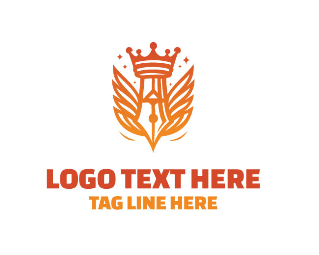 Pen Crown Signature Logo