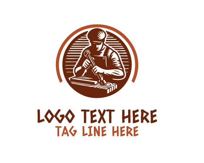 Carpentry Wood Tools Logo