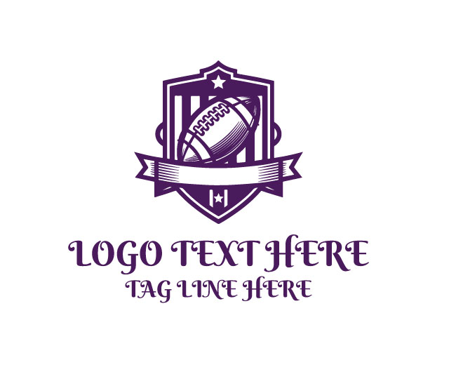 Rugby ribbon Logo