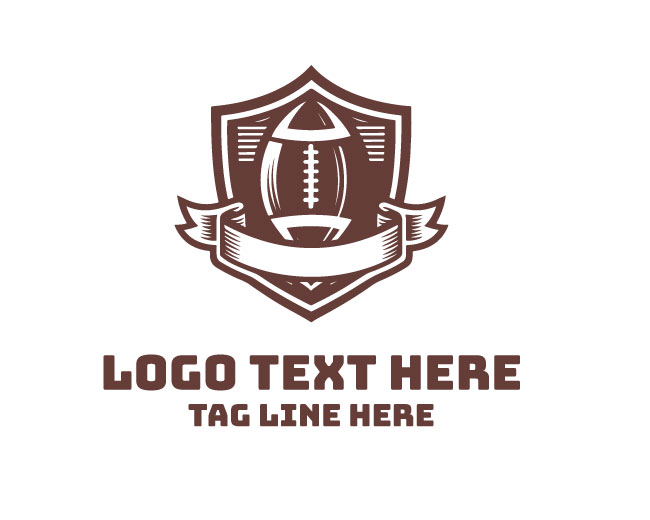 Rugby Ball Sports Logo