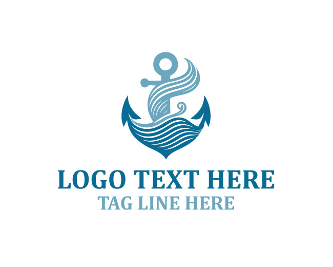 Modern Anchor Marine Logo