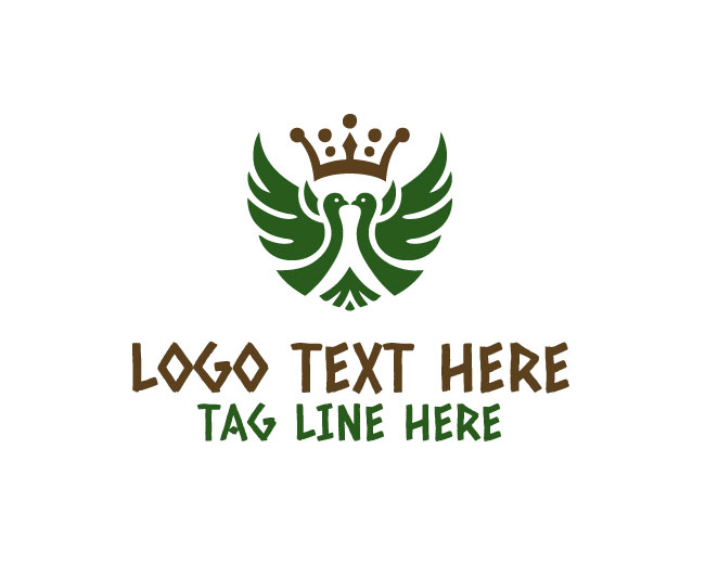 Dove Crown Love Logo