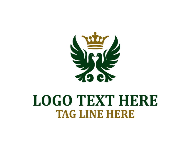 Dove crown Love Logo