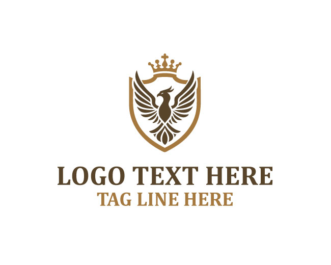 Royal bold Eagle Crest Logo