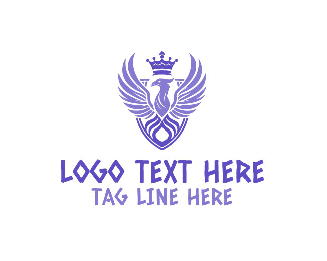 Aggressive Eagle Crest Logo