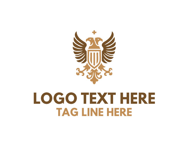 Mighty Eagle Crest Logo