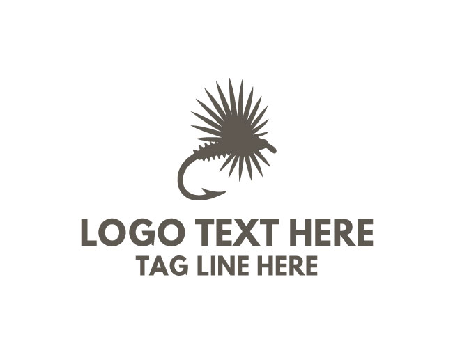 Modern Fly Fishing Lure Logo
