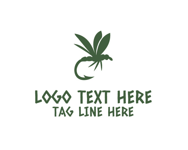 Fly fishing Lure Badge Logo