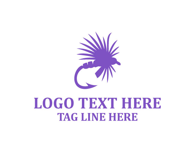 Fly Fishing Lure Outdoor Logo