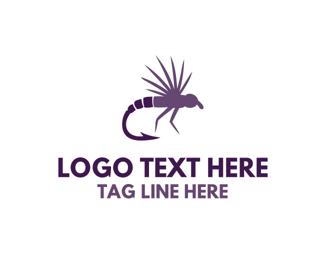 Fly Fishing Lure Identity Logo