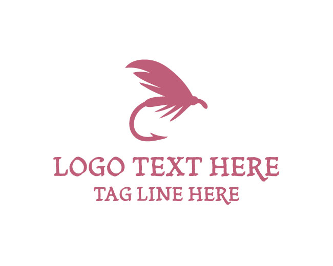 Clean Fly Fishing Lure Logo