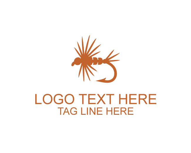Premium Fly Fishing Lure Logo
