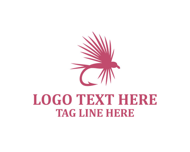 Fly Fishing Lure Sport Logo