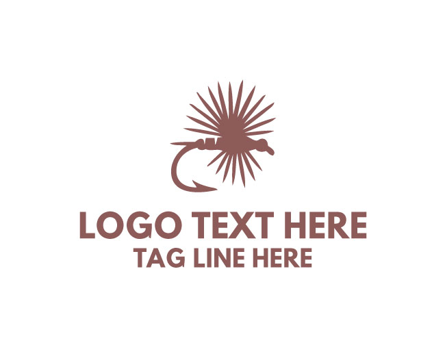 Fly Fishing Lure Modern Logo