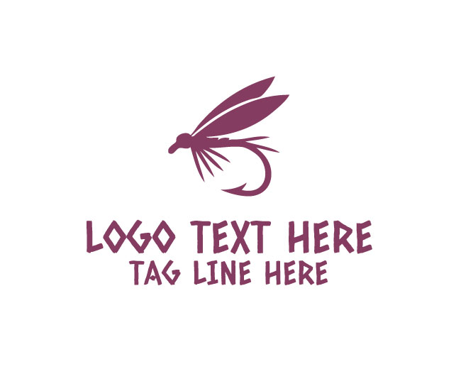 Fly Fishing Lure sea Logo