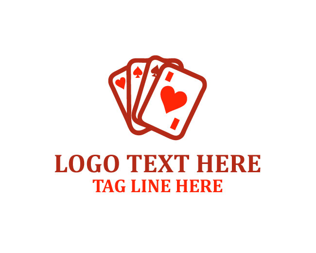 Royal Flush Playing Card Logo
