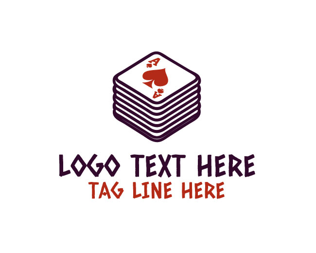 Spade King Playing Card Logo