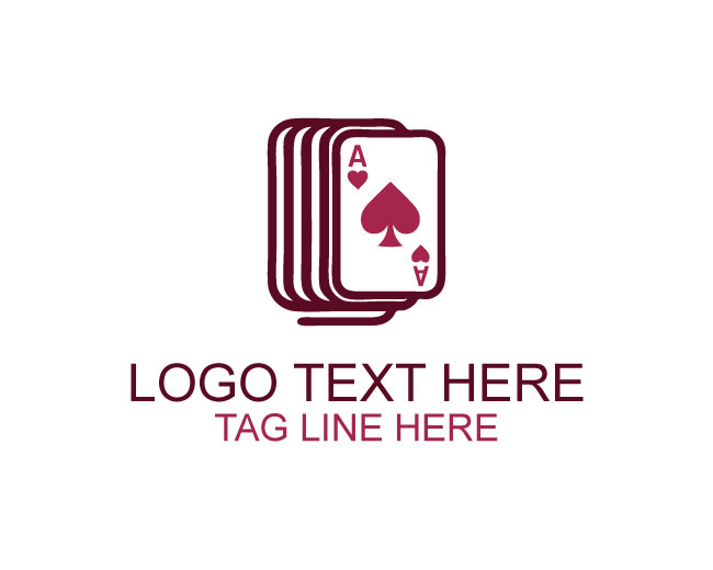Casino Spin Playing Card Logo