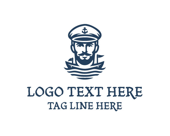 Ocean Captain Ship Logo