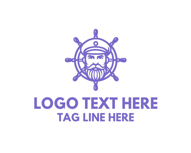  Navy Wheel Captain Logo