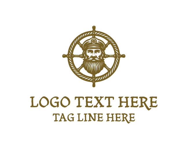 Sea flow wheel logo