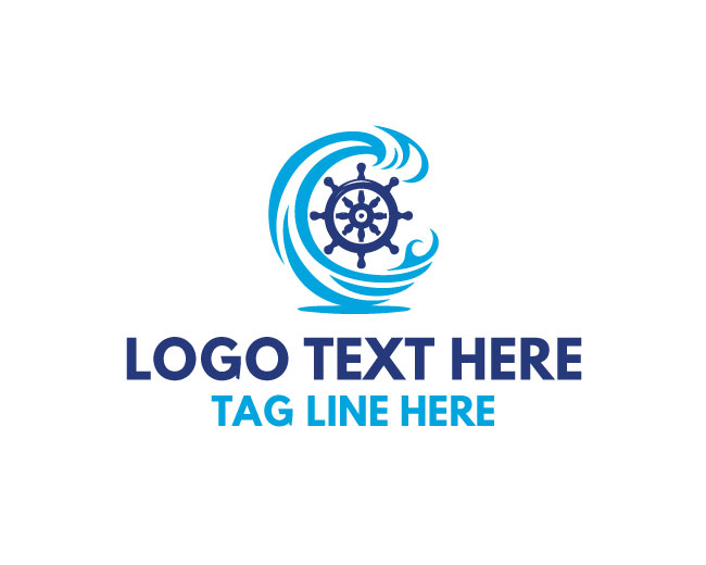 Classic Ship Wheel Logo
