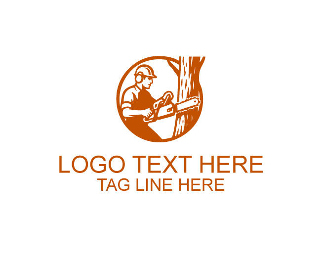  Green Tree Cutter Eco Logo