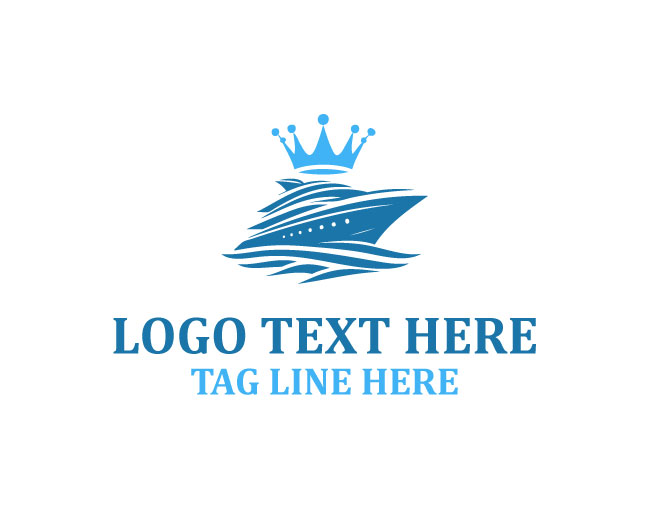 Ocean Freight Ship Logo
