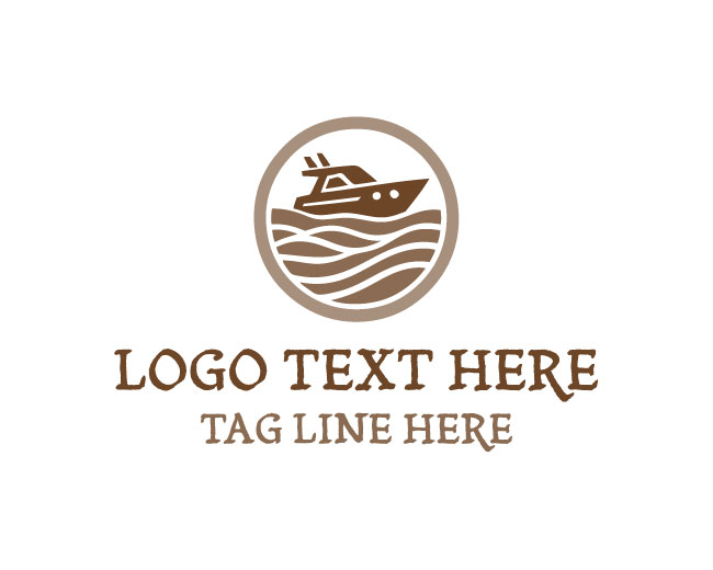 Sea Transport Ship Logo