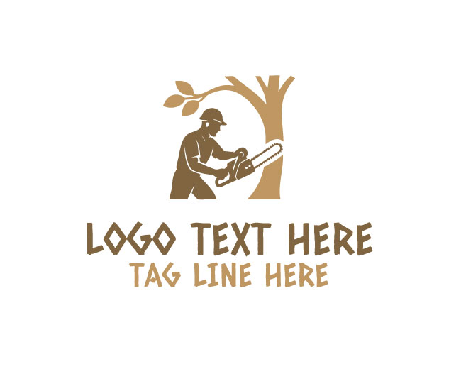 Tree Knife Tree Cutter Logo