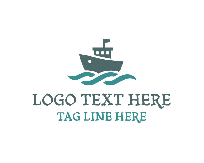 Sea Trade Ship Logo