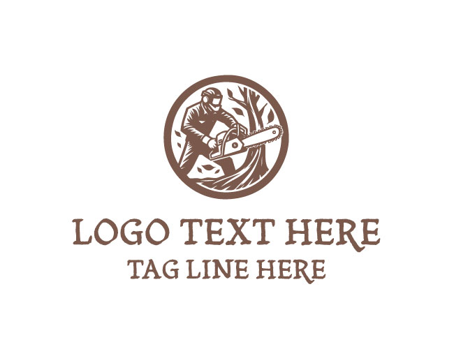 Tree Cutter Stump Force Logo