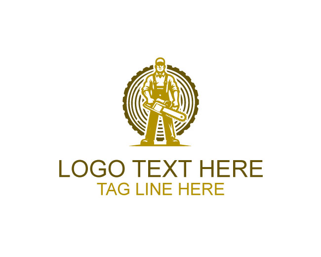 Tree Cutter Forest Force Logo