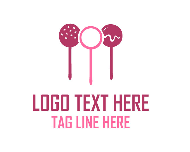 Cake Pops Colorful Logo