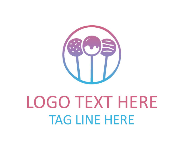 Cake Pops Fun Logo