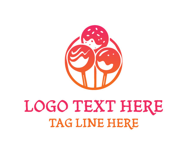 Cake Pops circle Logo