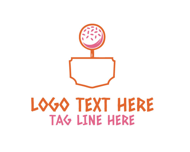 Cake Pops Bakery Shop Logo