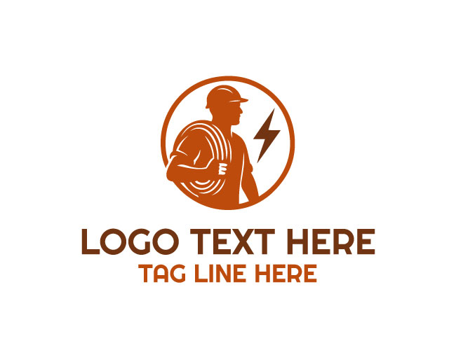  Power Fix Electrician Logo