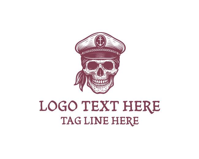  Captain Marine Pirate Logo