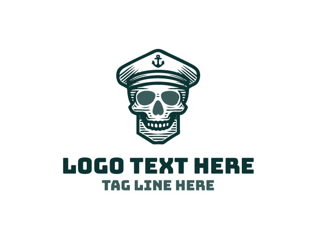 Captain Marine Pirate Logo