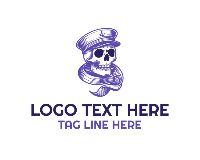 Vintage Marine Pirate Logo