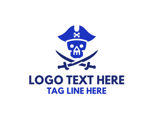Pirate swords Marine Logo