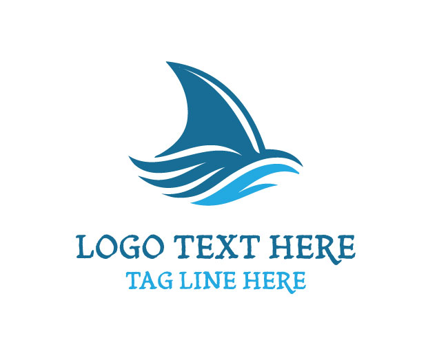  Dark Shark Fin Logo