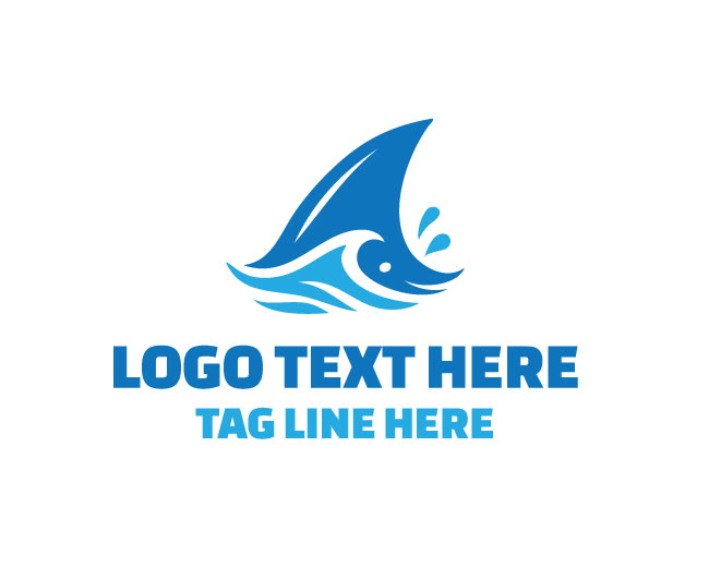 Aqua Edge Shark Fin Logo