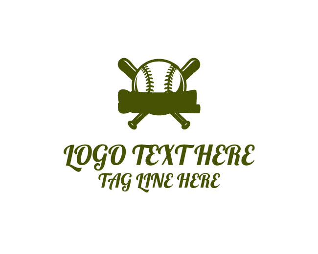 Softball Emblem Logo